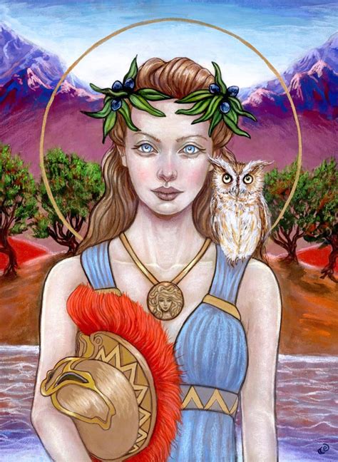 Athena Greek Mythology Goddess Fine Art Print By Tammy Wampler Etsy