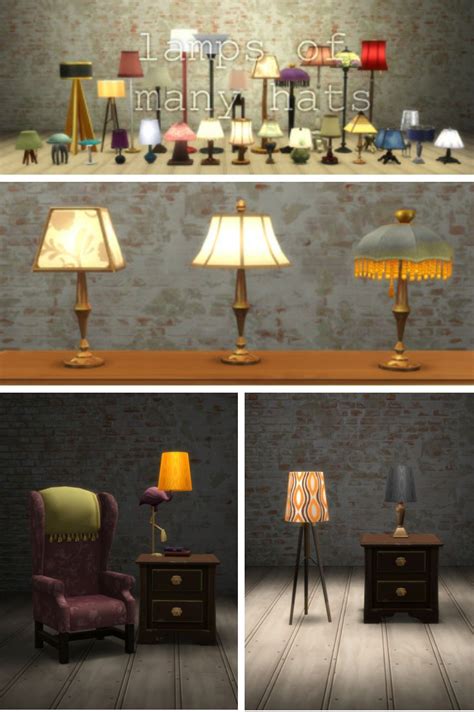 Lamps Of Many Hats Download Sims 4 Sims 4 Cc Furniture Sims