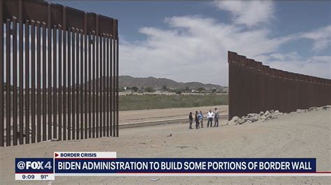 Us To Fill Border Wall Gaps At Open Area Near Yuma Arizona Youtube