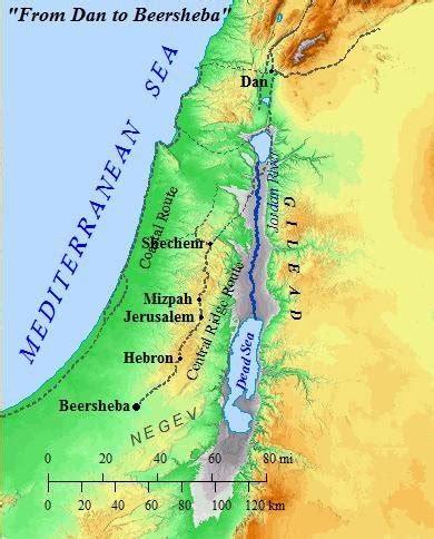 Dan To Beersheba Map 