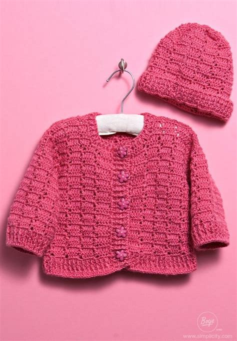 21 Easy Crochet Baby Sweater Patterns For Beginners