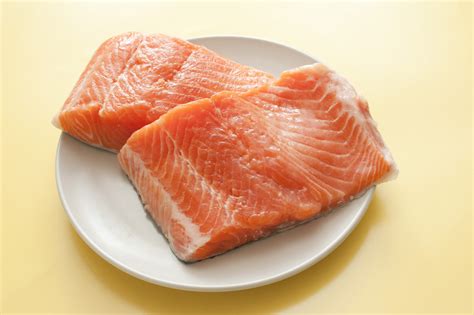 Free Stock Photo 10625 Fresh Salmon Fish Meat Slices On A Plate