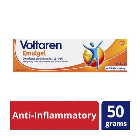 Buy Voltaren Emulgel Muscle And Back Pain Relief 50g Coles