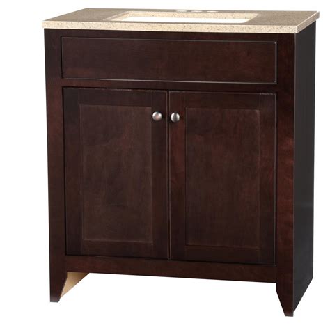 Shop bathroom vanities & vanity cabinets at the home depot. Glacier Bay Modular 30.5 in. W Bath Vanity in Java with ...