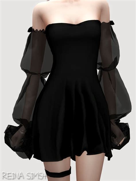 May Gothic Dress Reina Sims4 On Patreon In 2021 Sims 4 Dresses