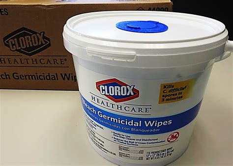 Bleach Germicidal Disinfectant Bucket Wipes Clorox Healthcare