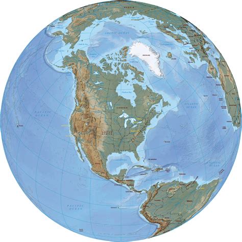 Map Of United States On Globe United States Map