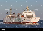 MS "Helgoland" auf der Rückfahrt von Helgoland nach Wilhelmshaven ...