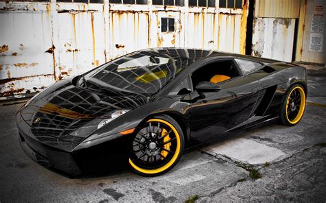 Black Lamborghini Sports Car Car Lamborghini Lamborghini Gallardo