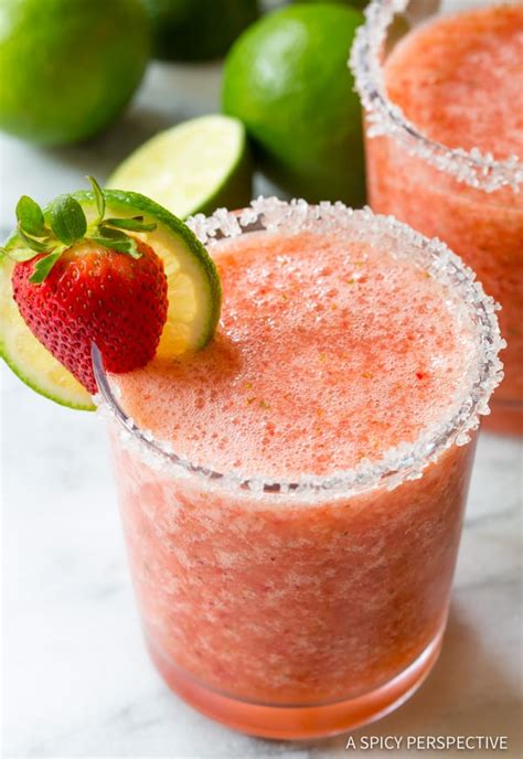 Fresh Strawberry Margarita Recipe Video A Spicy