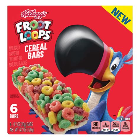 Save On Kelloggs Froot Loops Cereal Bars 6 Ct Order Online Delivery