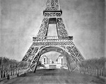 Eiffel Tower - drawing - Dreams of an Architect