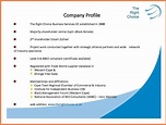 Sample Company Profile Pdf - balancetree