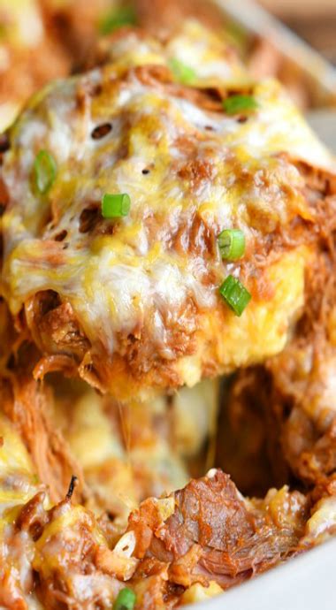 Can also be made with leftover cooked chicken. loaded bbq pork potato casserole | Pork casserole recipes ...