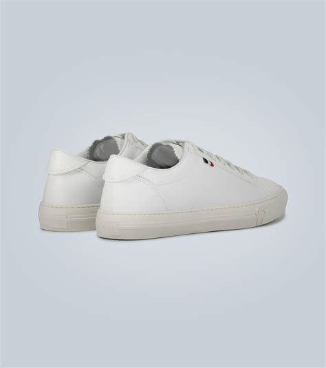 Moncler New Monaco Leather Sneakers In White For Men Lyst