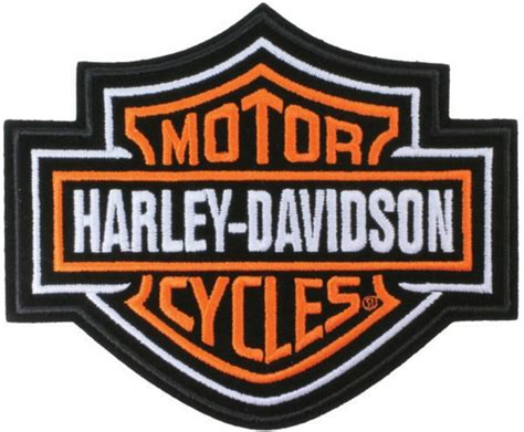 Harley Davidson® Orange Bar And Shield® Emblem Medium Emb302383