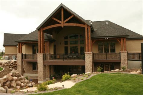 Large Covered Deck Double Posts Are Uniquetop Finish Floor Plans