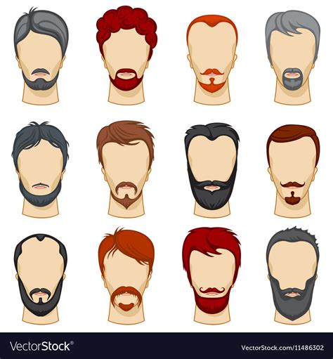 See more ideas about how to draw hair, drawings, cartoon hair. Man cartoon hairstyles collection Royalty Free Vector Image