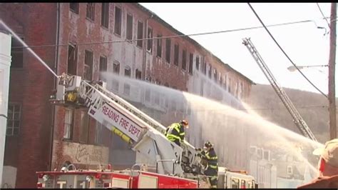 Firefighters Battle 3 Alarm Warehouse Fire In Reading 6abc Philadelphia
