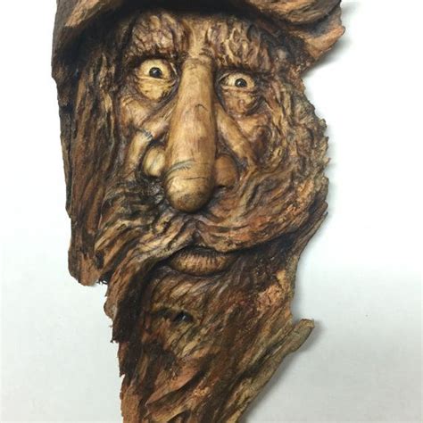 Wood Spirit Wood Carving Hand Carved Wood Art By Josh