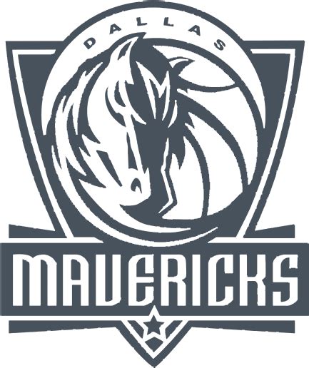 Download Hd Dallas Mavericks Gray Dallas Mavericks Logo Png