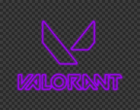 HD Valorant Blue Neon Logo With Symbol PNG Citypng