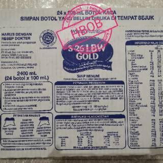 Merk susu formula bayi ini begitu banyak pilihannya. Susu S26 LBW GOLD Cair 100 ML (Susu khusus bayi prematur ...