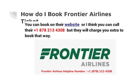 Ppt Frontier Airlines Customer Services Numberppt Powerpoint