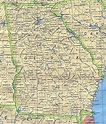 Administrative map of Georgia state | Georgia state | USA | Maps of the ...
