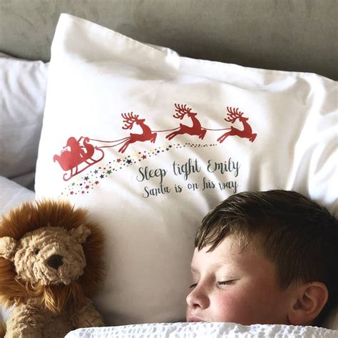 Personalised Kids Christmas Eve Pillowcase By The Alphabet T Shop