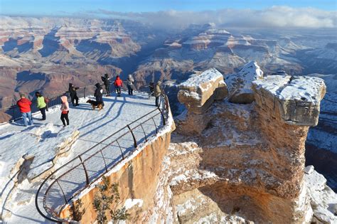 The Grand Canyon Is Covered In Snow