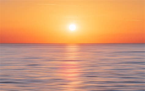 Od33 Nature Sun Sunset Sea Sky Ocean Wallpaper
