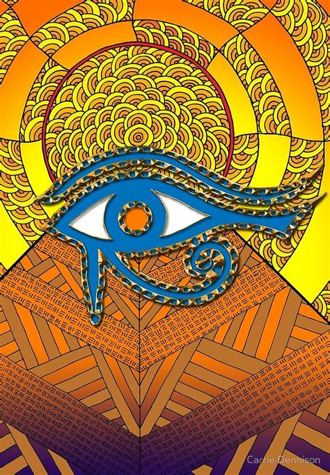 Eye Of Horus Illustration By Carrie Dennison Eye Of Horus Horus Eye Of Horus Illustration