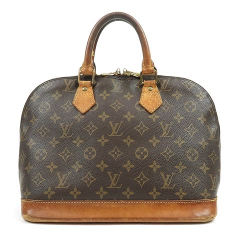 Louis Vuitton Monogram Alma Hand Bag M51130 Brown Used Fs Louis