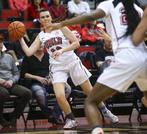 Unlv Lady Rebels Forward Alyssa Anderson 20 Passes The Ball During