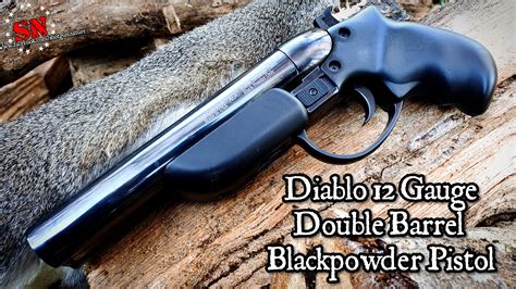 Diablo 12 Gauge Double Barrel Black Powder Pistol By American Craft