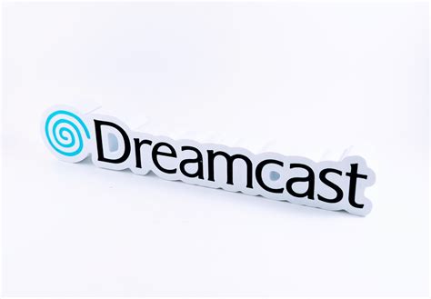 Stl File Sega Dreamcast Display Piece And Magnet Sign・3d Printable
