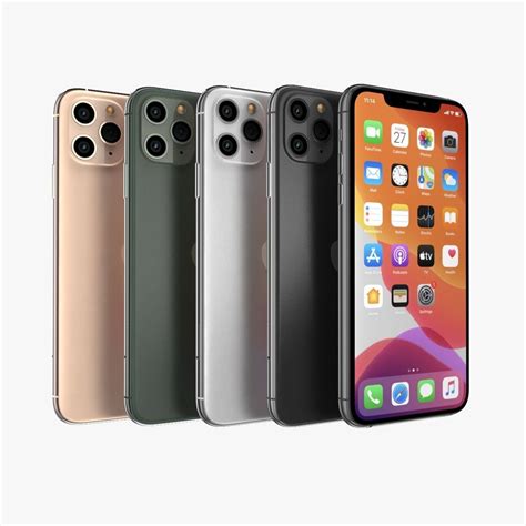 Six colors for the iphone 11: 3D Apple iPhone 11 Pro All Color | CGTrader