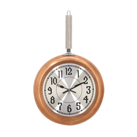Metal Copper Wall Clock Large
