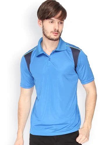 Plain Polo Neck Mens Polyester T Shirts At Rs 160pieces In Mumbai