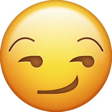 Smirk Emoji Free Download Smirk Face Emoji Emoji Island