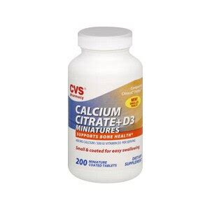 Swisse ultiboost calcium + vitamin d supplement has been formulated based on scientific evidence to provide two beneficial nutrients in a convenient. CVS Calcium Citrate + D3 Miniatures Tablets - CVS.com