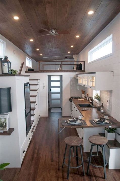 45 Amazing Tiny House Living Room Decor Ideas Tiny House Loft Modern
