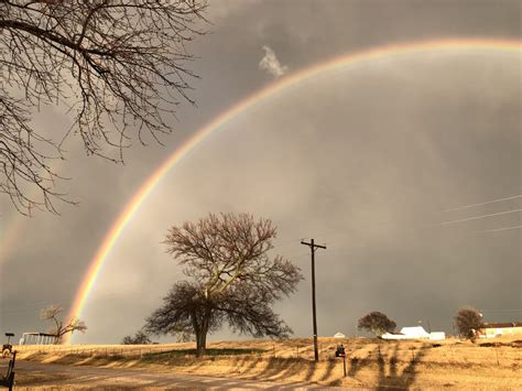 Stunning Double Rainbow Brings Vibrant Color To Gloomy Fairview Horizon