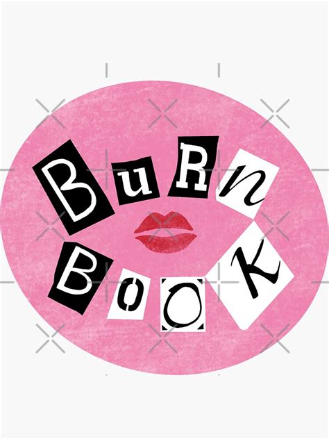 Burn Book Sticker For Sale By Maddieguyton Redbubble