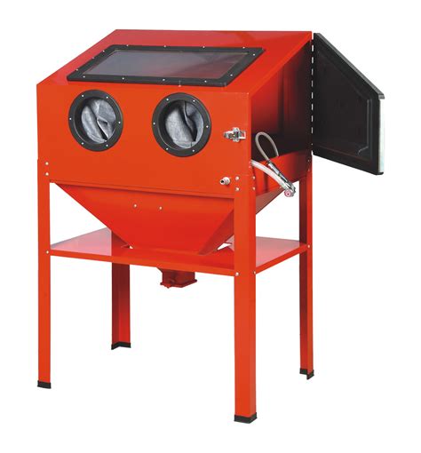 This blast cabinet comes equipped with sand blasting gun and ceramic nozzle along with an extra bright light to give you full vision when working. Sandblasting Cabinet Upright Heavy Duty 220L Capacity ...