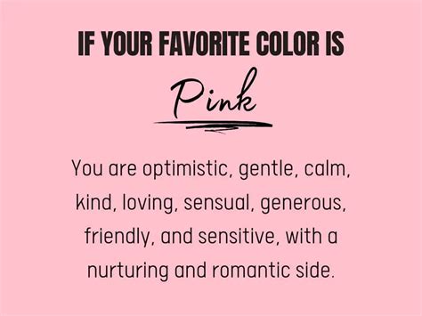 Favorite Color Pink What Does It Say About Your Character