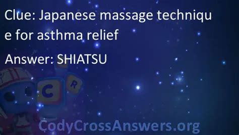 japanese massage technique for asthma relief answers
