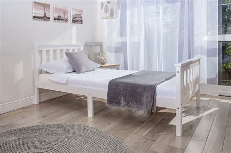 Shop wayfair for all the best white beds & frames. Solid Wood Single Bed Frame In White - Home Treats UK