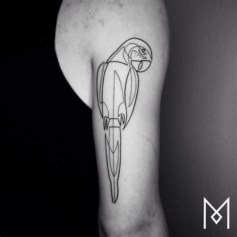100 Incredible Tattoos Created Using A Single Continuous Line By Mo
